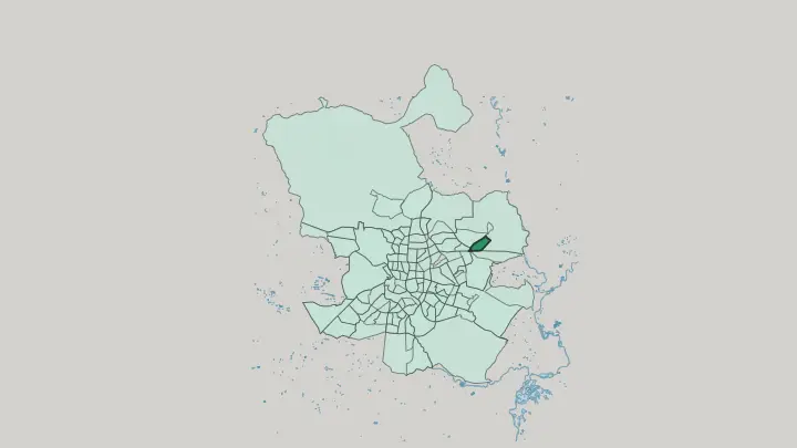 Map of Alameda de Osuna in Madrid