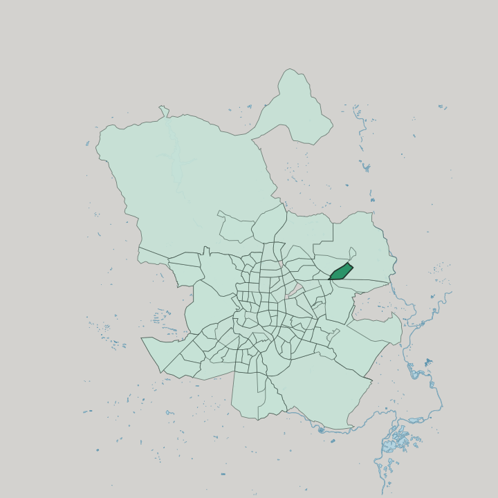 Map showing Alameda de Osuna — In Madrid