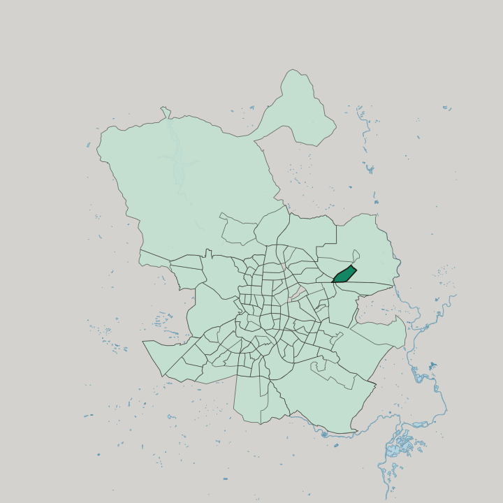 Map showing Alameda de Osuna — In Madrid