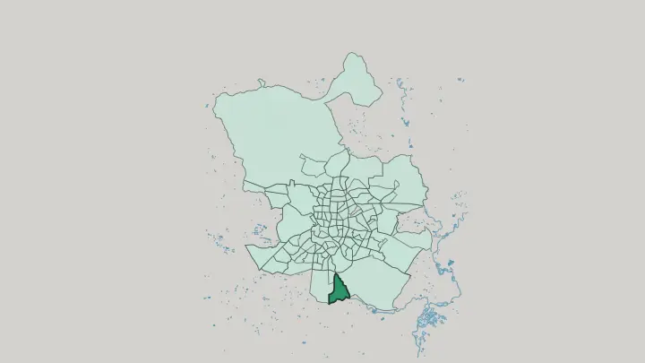 Map of Butarque in Madrid