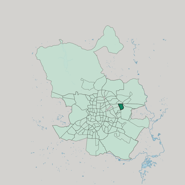 Map showing Canillejas — In Madrid