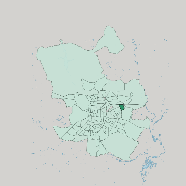 Map showing Canillejas — In Madrid