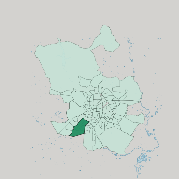 Map showing Carabanchel — In Madrid