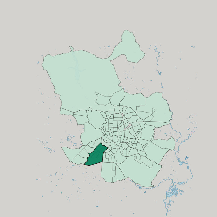 Map showing Carabanchel — In Madrid