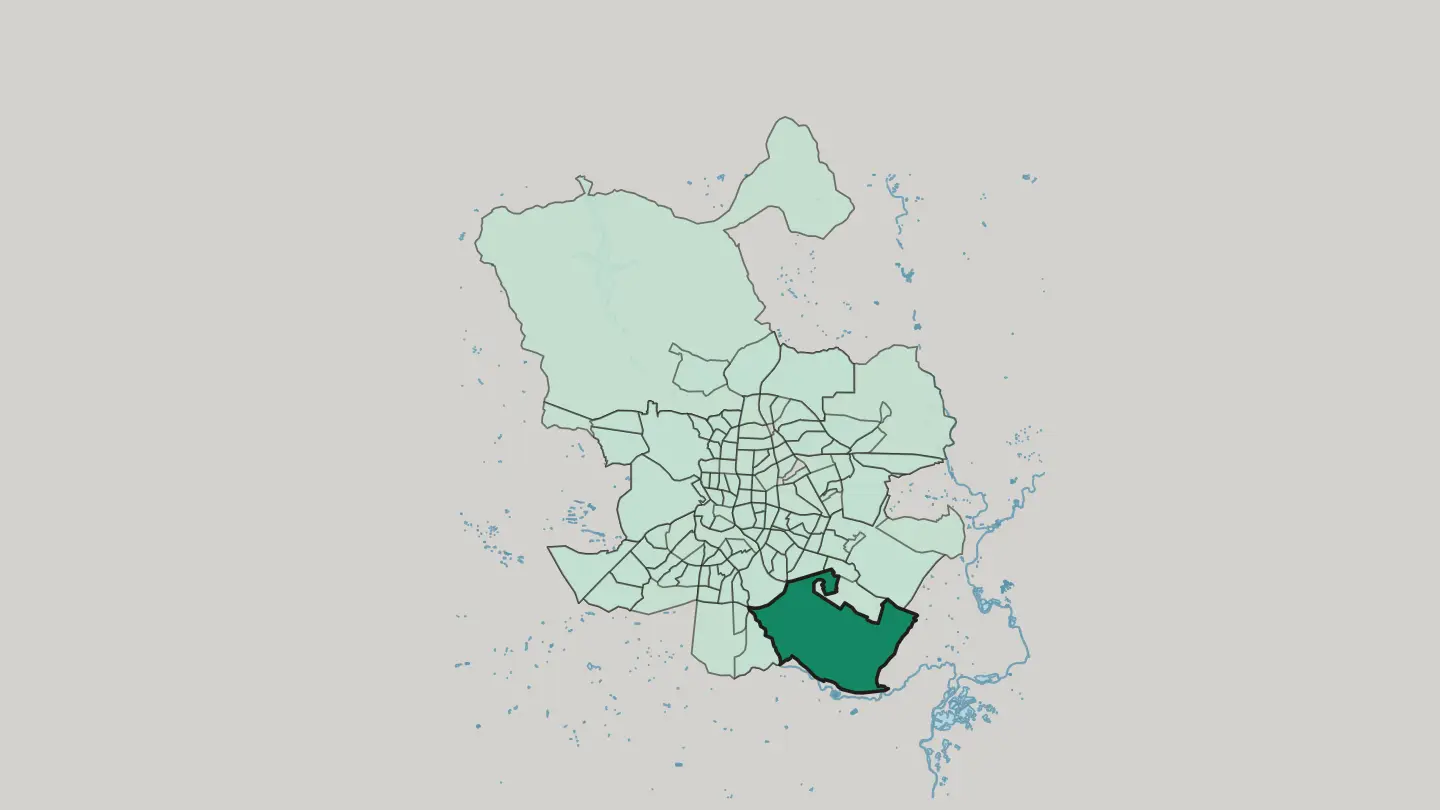 Map of Casco Histórico de Vallecas in Madrid