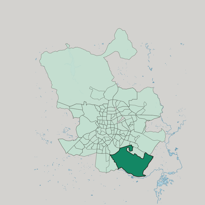 Map showing Casco Histórico de Vallecas — In Madrid