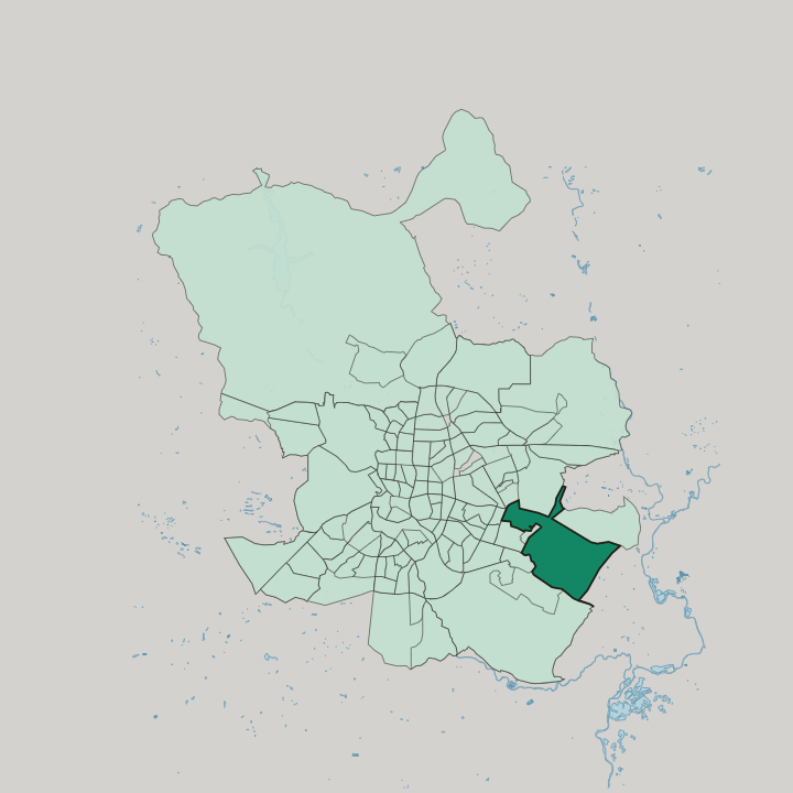 Map showing Casco Histórico de Vicálvaro — In Madrid