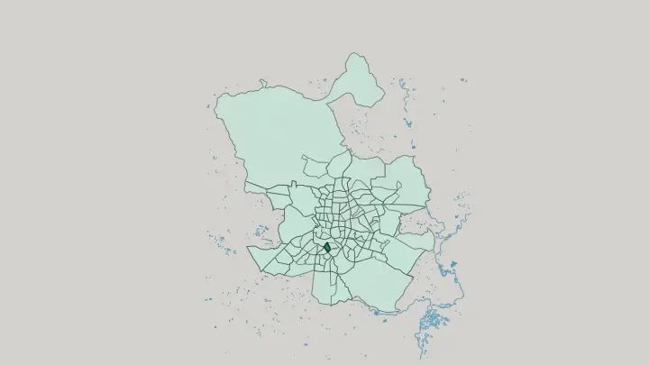 Map of Chopera in Madrid