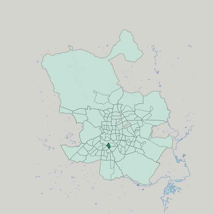 Map showing Chopera — In Madrid