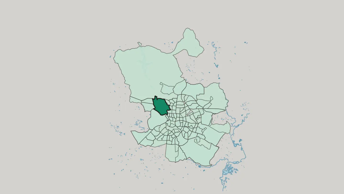 Map of Ciudad Universitaria in Madrid