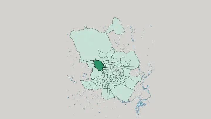 Map of Ciudad Universitaria in Madrid