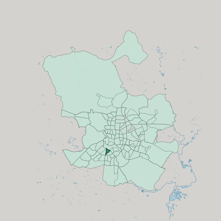 Map showing Comillas — In Madrid