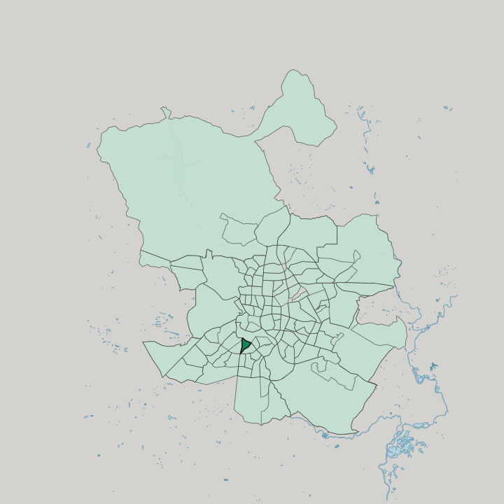 Map showing Comillas — In Madrid