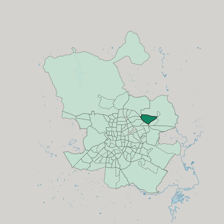 Map showing Corralejos — In Madrid