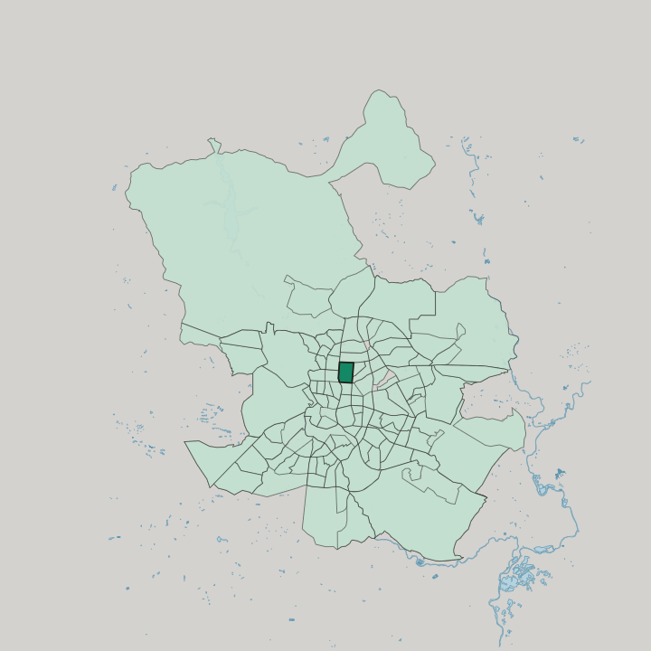 Map showing El Viso — In Madrid