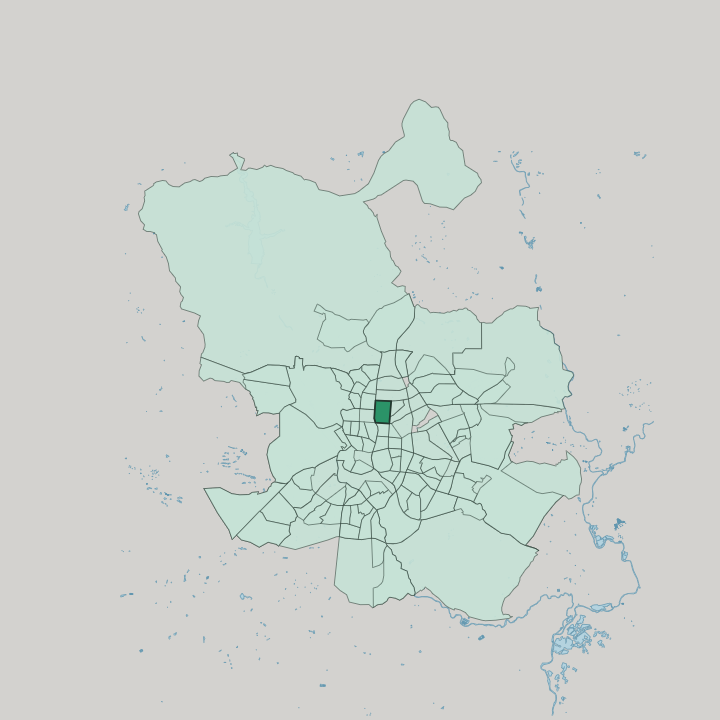 Map showing El Viso — In Madrid