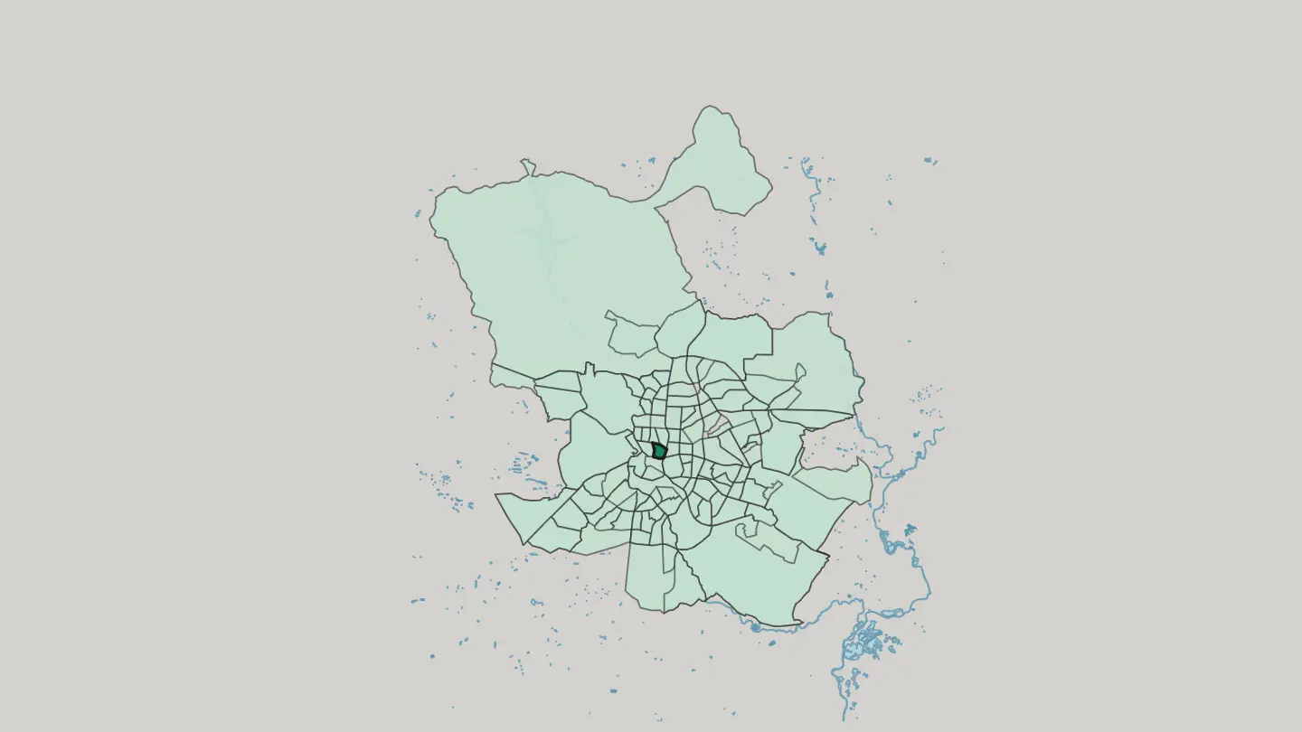 Map of Justicia in Madrid