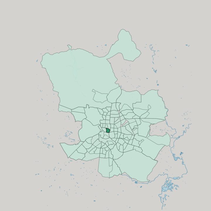 Map showing Justicia — In Madrid