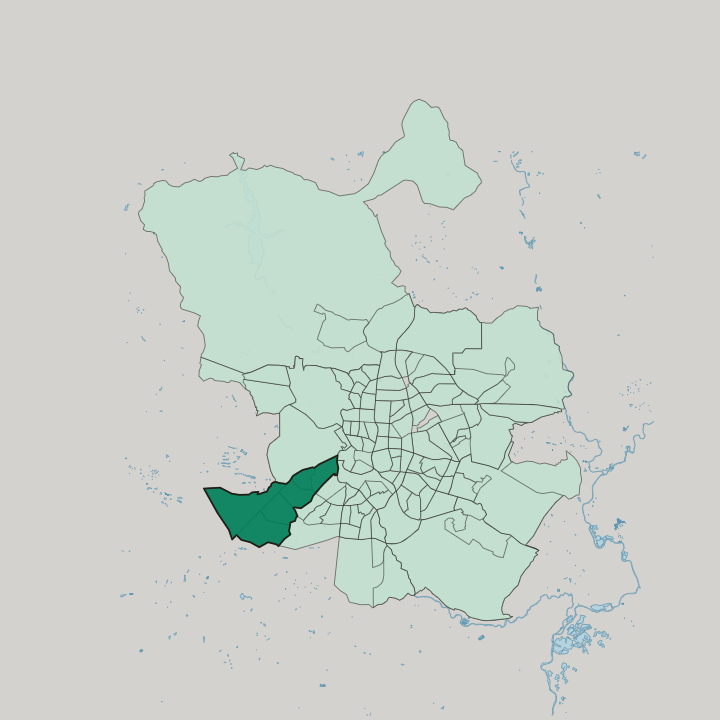 Map showing Latina — In Madrid