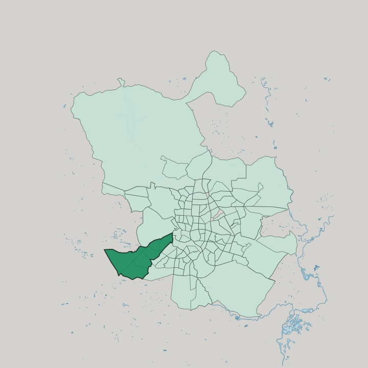 Map showing Latina — In Madrid