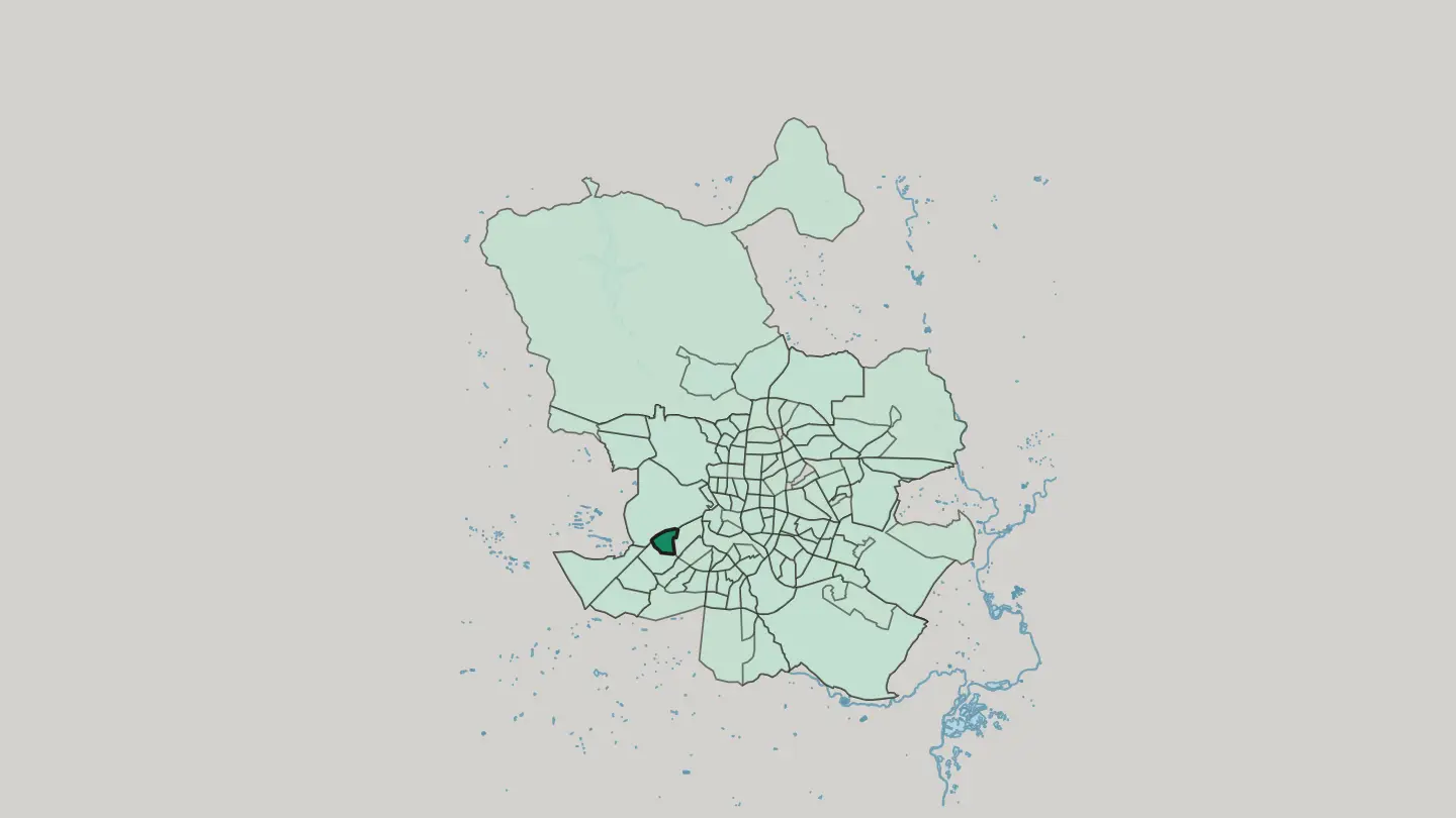 Map of Lucero in Madrid