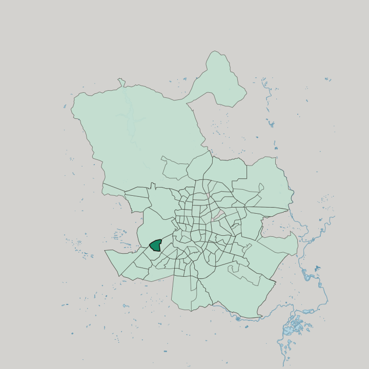 Map showing Lucero — In Madrid