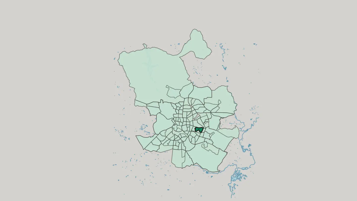 Map of Marroquina in Madrid
