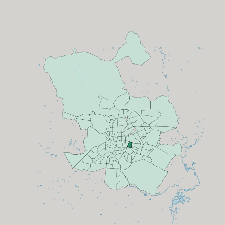 Map showing Media Legua — In Madrid