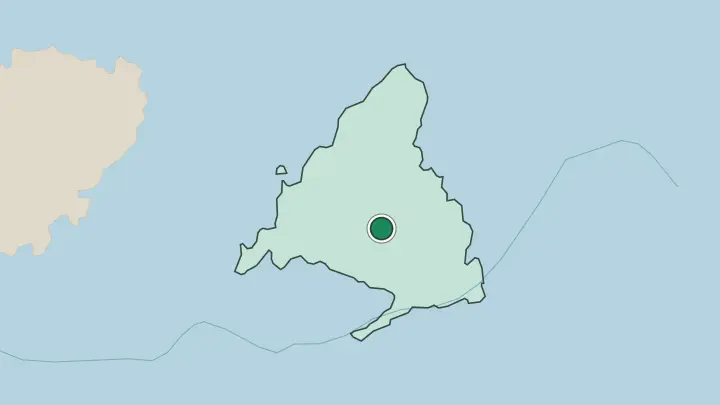 Map of Madrid in Spain