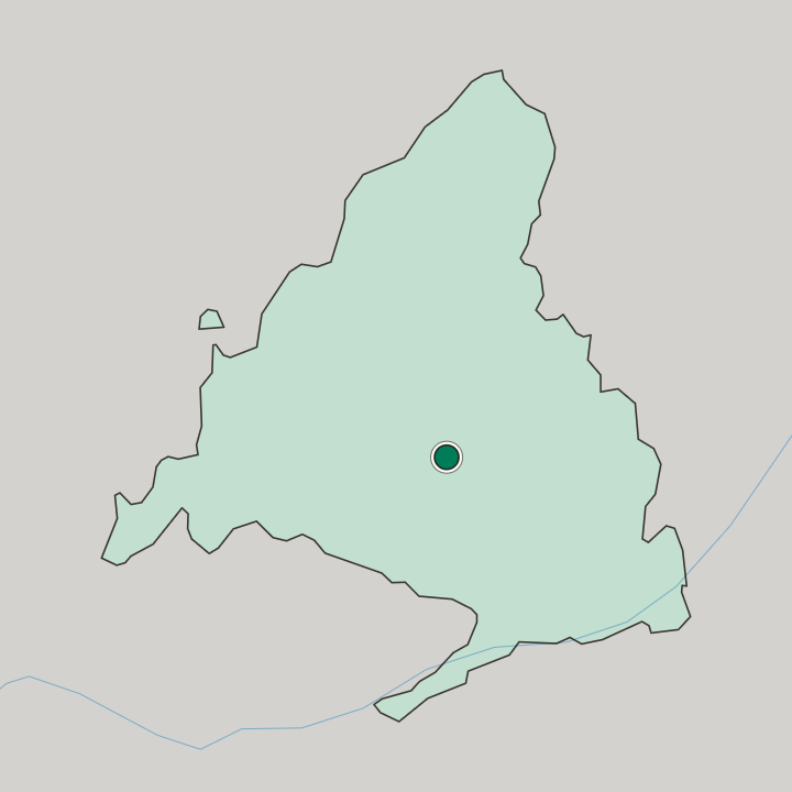 Map showing Niño Jesús — In Comunidad de Madrid
