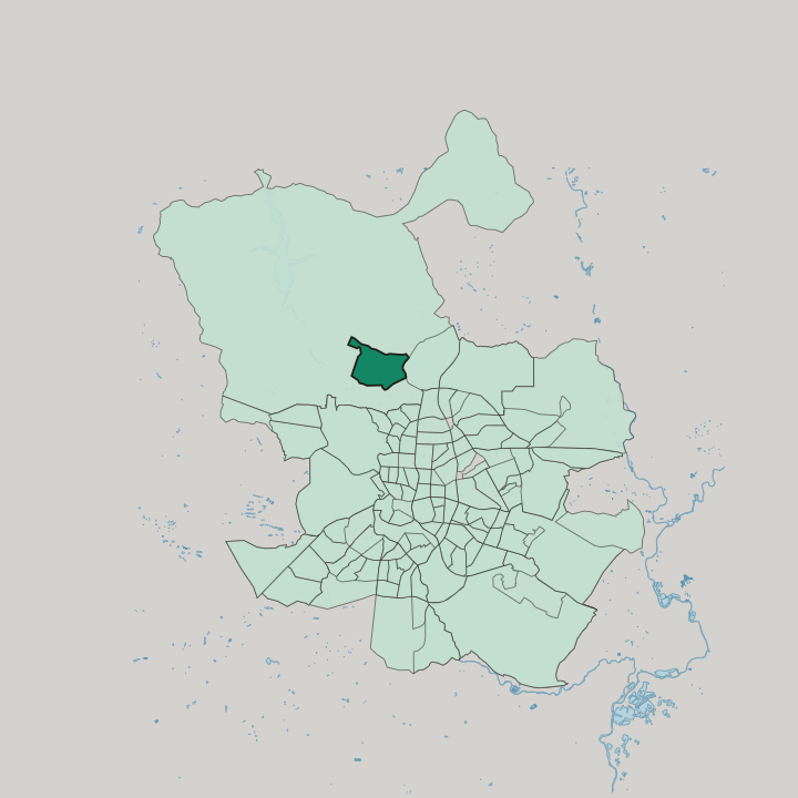 Map showing Mirasierra — In Madrid