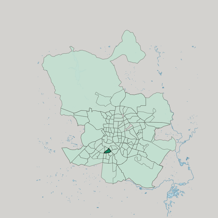Map showing Moscardó — In Madrid