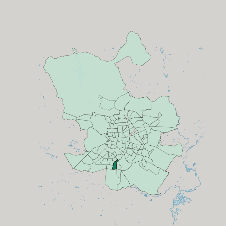 Map showing Orcasur — In Madrid
