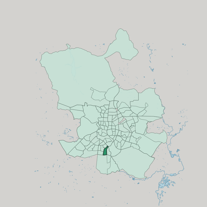 Map showing Orcasur — In Madrid