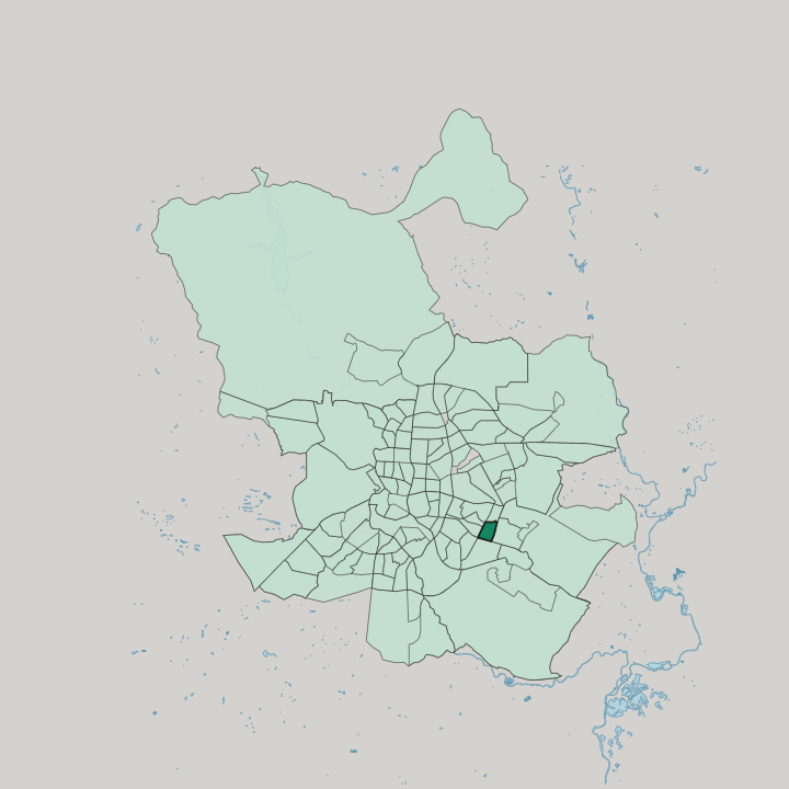 Map showing Pavones — In Madrid