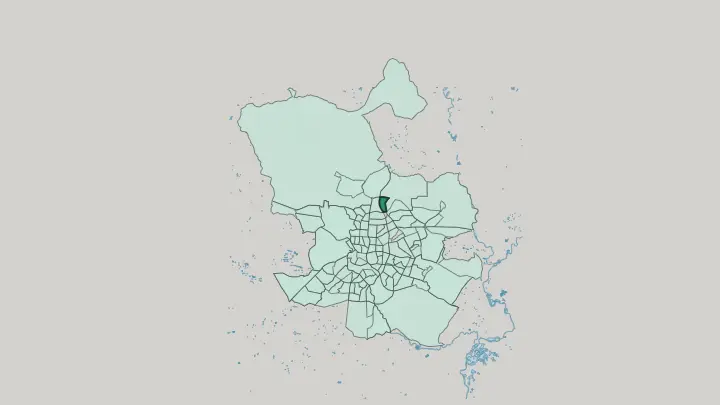 Map of Pinar de Chamartín in Madrid