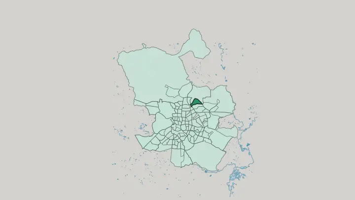 Map of Pinar del Rey in Madrid