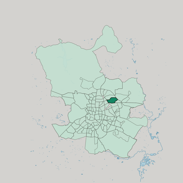 Map showing Piovera — In Madrid