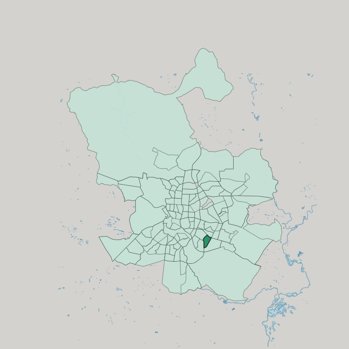 Map showing Portazgo — In Madrid