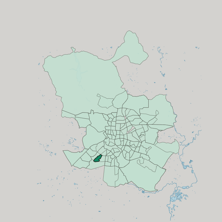 Map showing Puerta Bonita — In Madrid