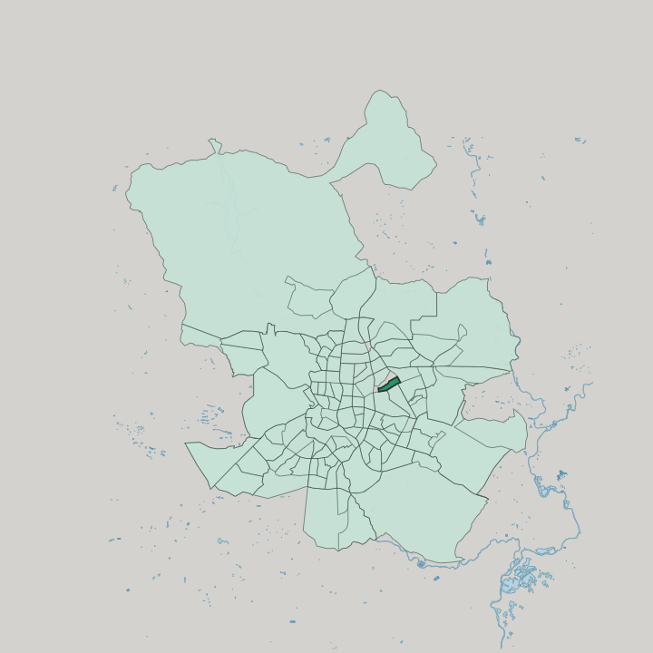 Map showing Quintana — In Madrid