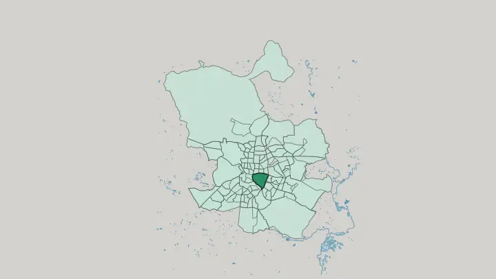 Map of Retiro in Madrid