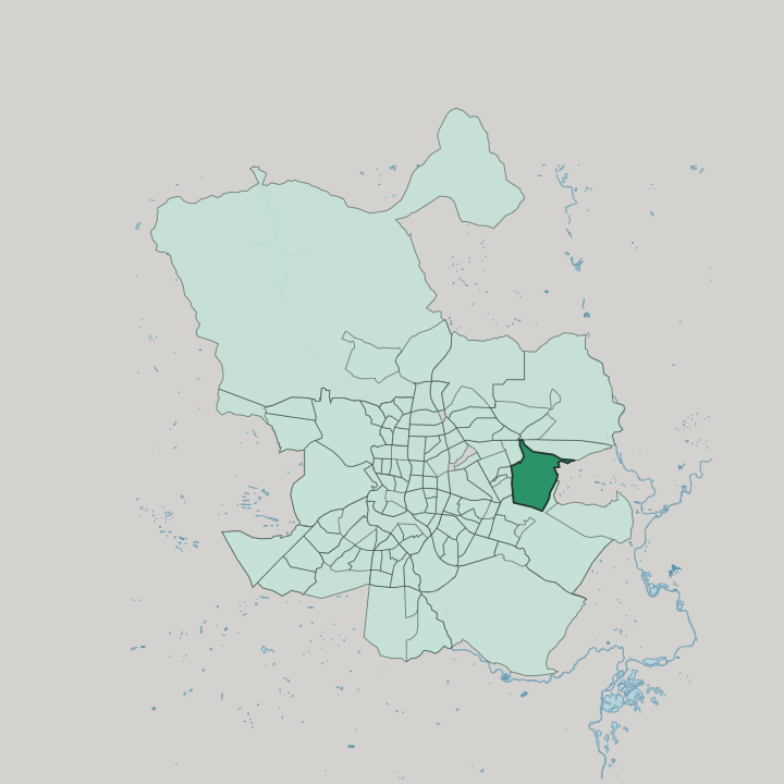 Map showing Rosas — In Madrid