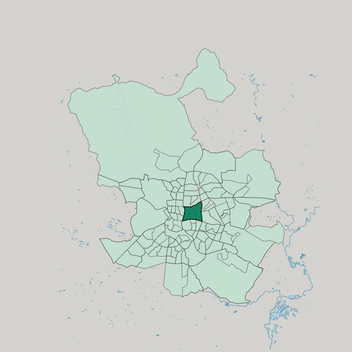 Map showing Salamanca — In Madrid