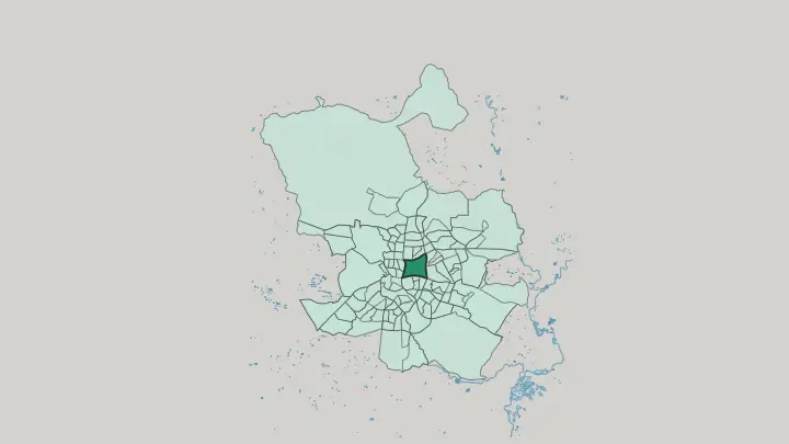 Map of Salamanca in Madrid