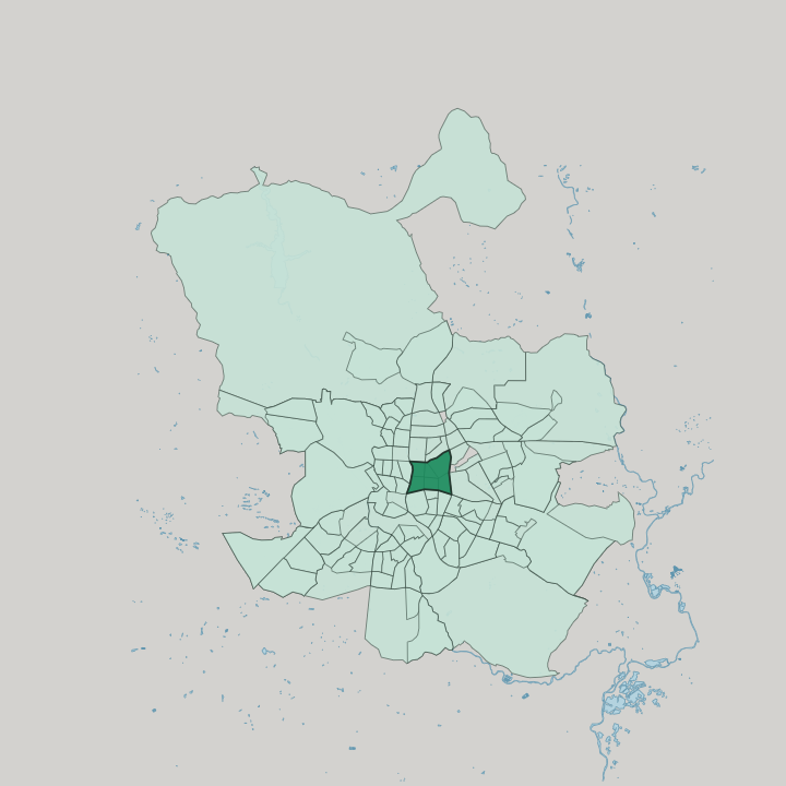 Map showing Salamanca — In Madrid