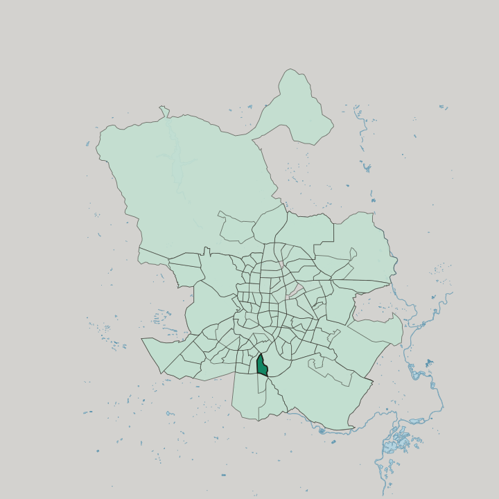 Map showing San Fermín — In Madrid