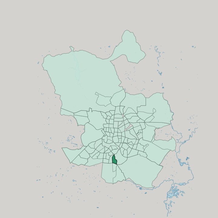 Map showing San Fermín — In Madrid