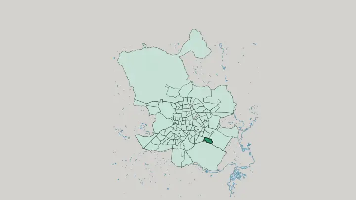 Map of Santa Eugenia in Madrid