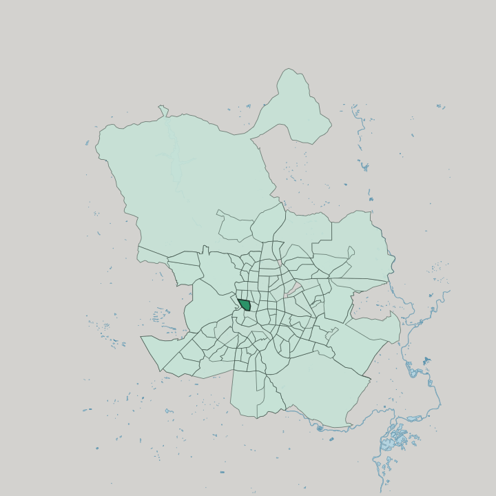 Map showing Universidad — In Madrid